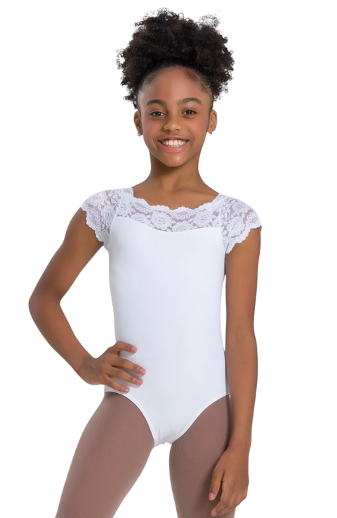 Child Tilly Lace Cap Sleeve Bodysuit