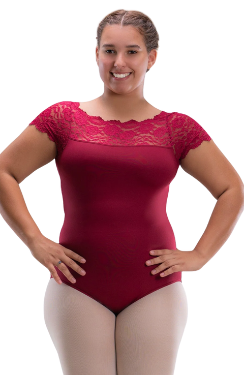 Adult Curvy Tricia Lace Bodysuit