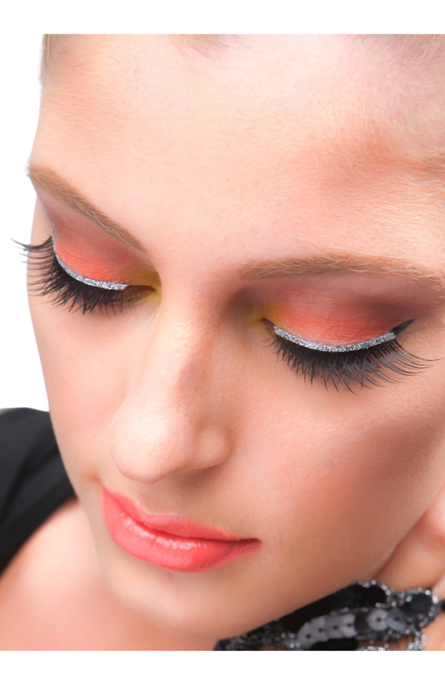 Silver Glitter Liner Lashes