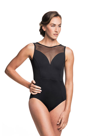 Ainsliewear 1039ME BLK Bianca with Mesh Bodysuit