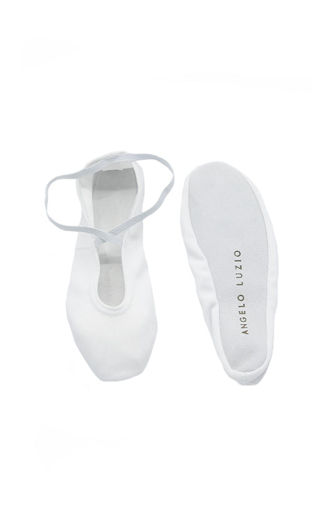 Angelo Luzio 611C Child Gym Slipper White 