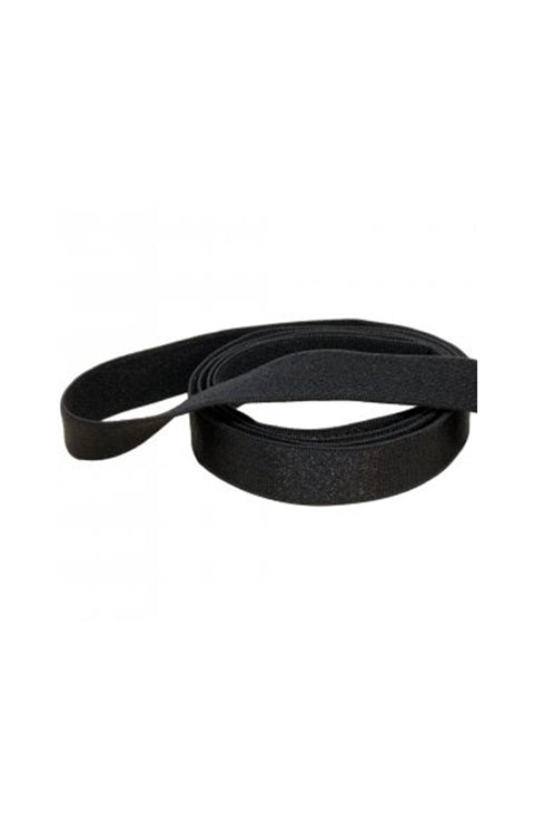 B-010 12mm Black Plush Back Strap Elastic