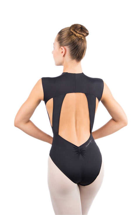 Ballet Rosa Nardia 01 Noir Zip Front Bodysuit Back