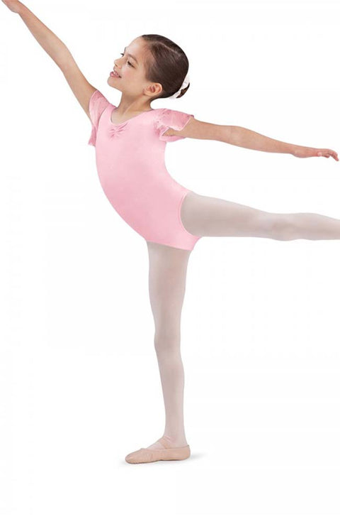 Bloch CL3732 Candy Pink Sequin Tulip Sleeve Bodysuit