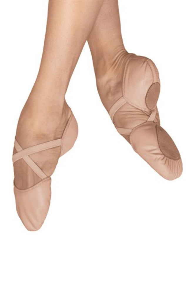 Adult Leather Elasto-Split Ballet Slippers