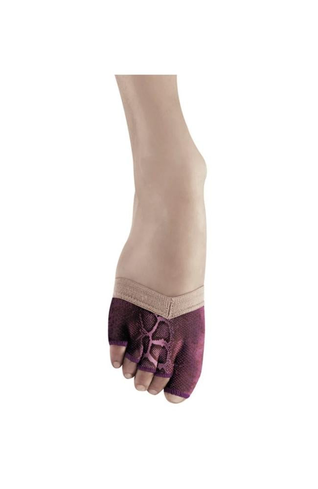 Bloch S0662 Python Purple Adult Soleil Foot Glove