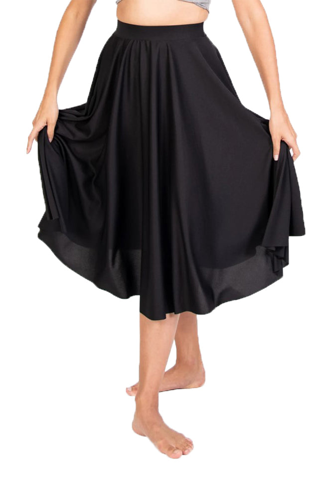 Body Wrappers 511 Black Circle Skirt