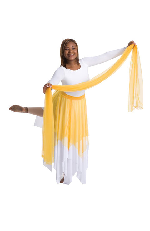 Body Wrappers 533 Chiffon Sash Gold