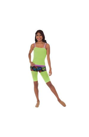 Body Wrappers A89 Radiant Green Bike Length Tights