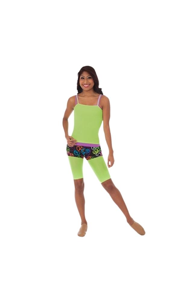 Body Wrappers A89 Radiant Green Bike Length Tights