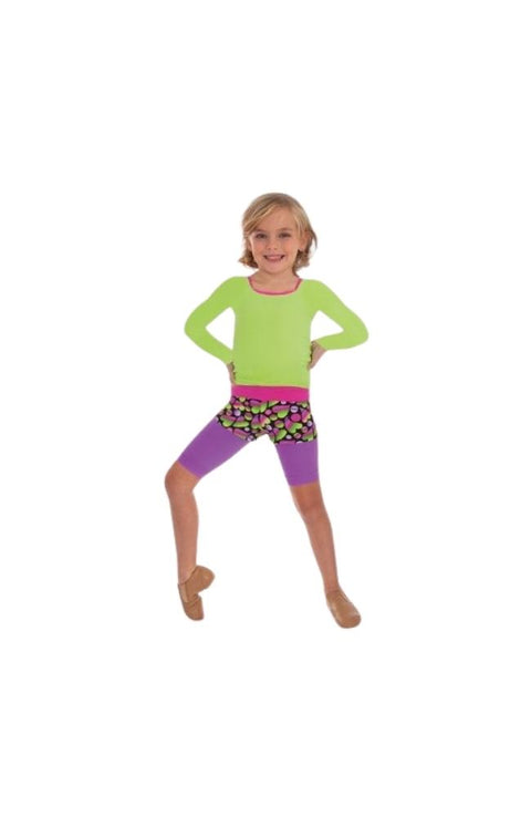 Body Wrappers A89 Radiant Violet Bike Length Tights