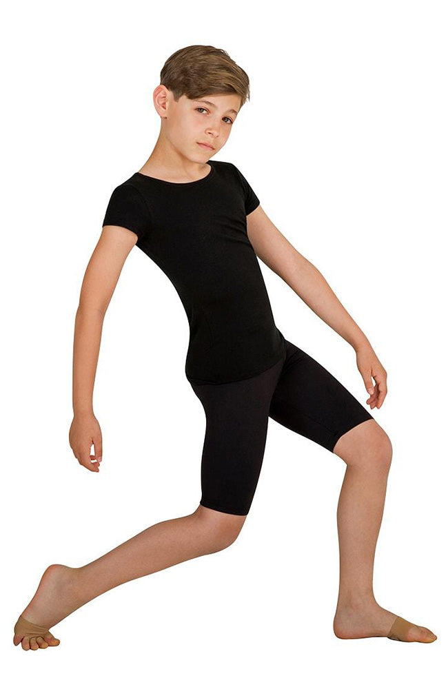 Body Wrappers B196 Boys Long Black Dance Shorts