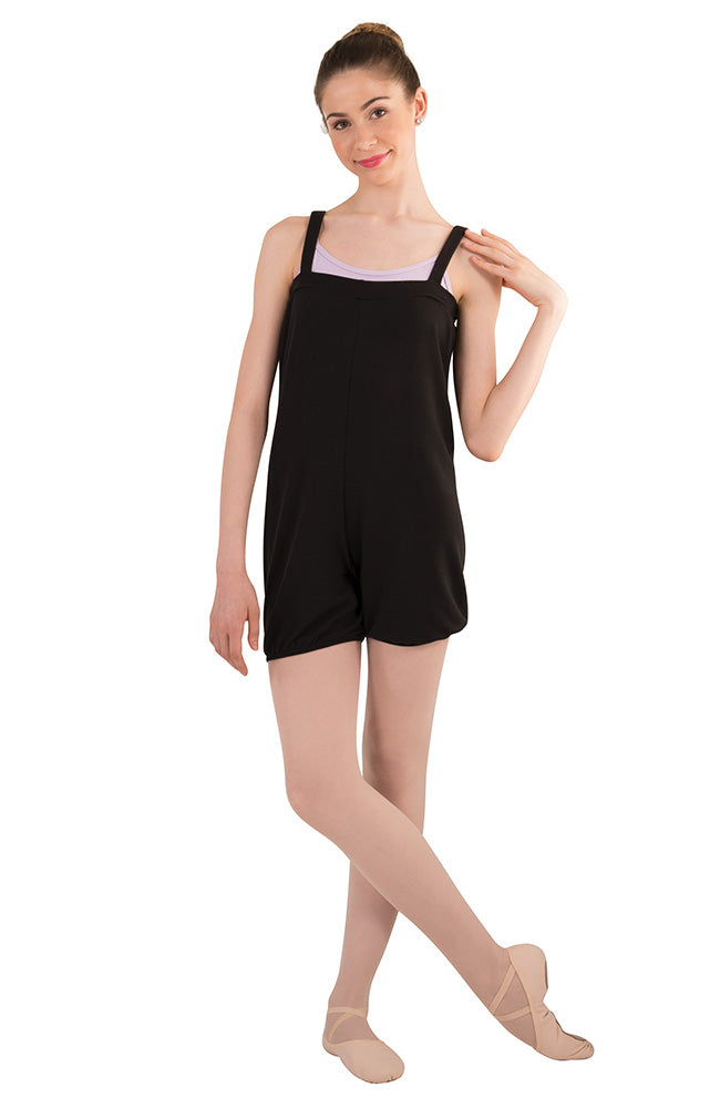 Body Wrappers P1140 Child Black Romper Warm Up
