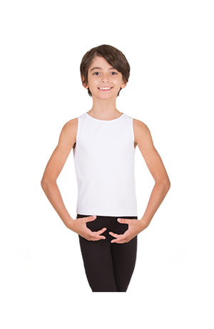 Body Wrappers B407 Boys Tank Pullover White