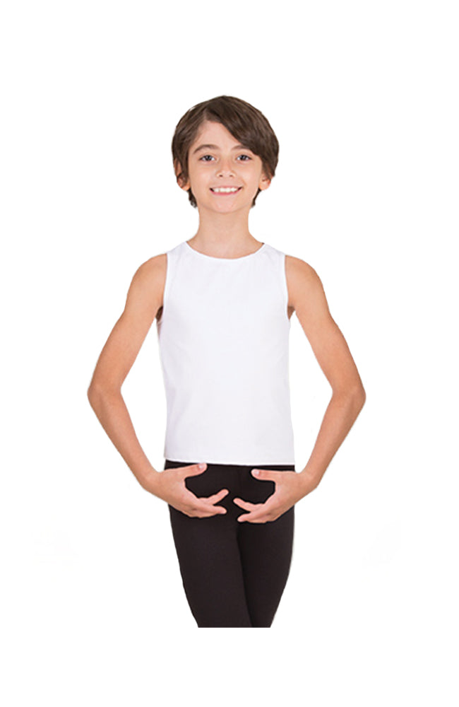 Body Wrappers B407 Boys Tank Pullover White