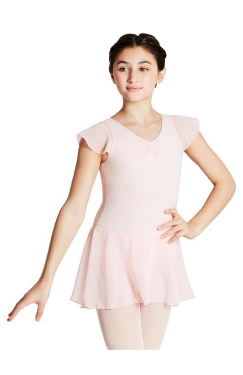 Capezio 11305C Flutter Sleeve Dress Pink