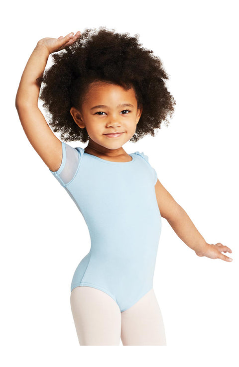 Capezio 11311C Light Blue Puff Sleeve Bodysuit
