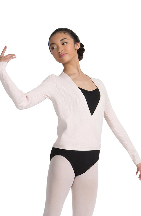 Capezio 11381W PNK Soft Knit Wrap Sweater