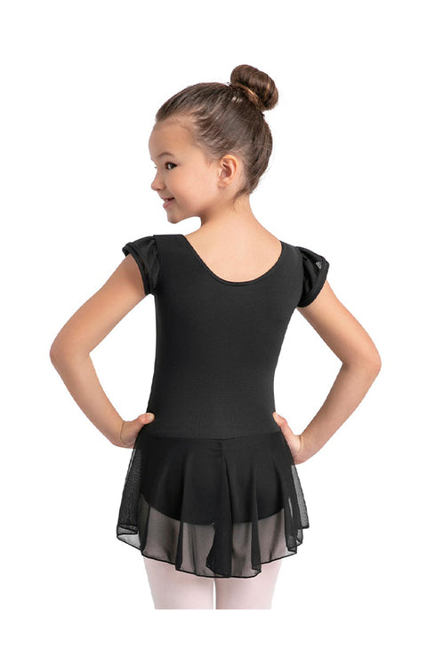 Capezio 11882C Black Flutter Sleeve Dress