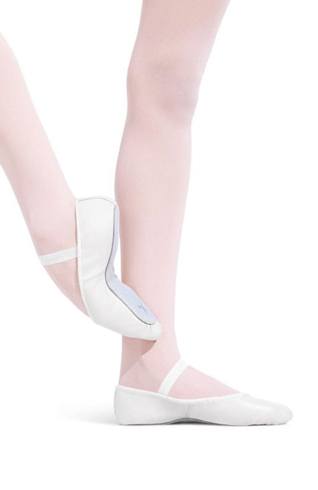 Capezio 205T White Daisy Full Sole Leather Ballet Slippers