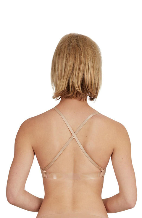 Capezio 3683 Beige Clear Back Bra