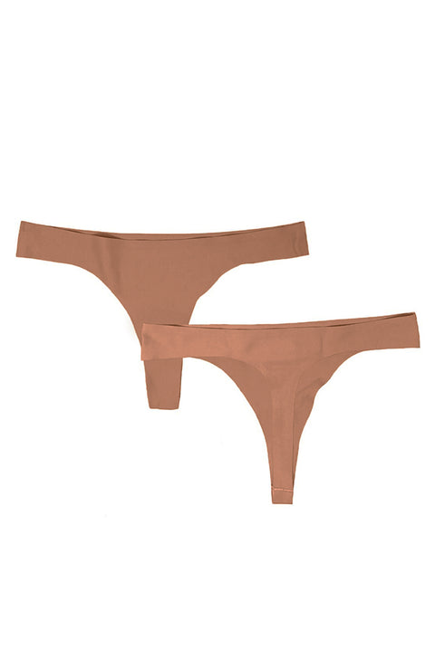 Capezio 3691W Seamless Thong Mocha