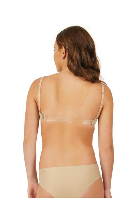 Capezio 3767W Underwire Minimal Show Bra Nude Back