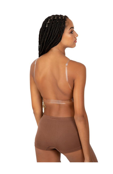 Capezio 3777T Adult Deep Lunge Bra Mocha Back
