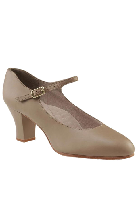 Capezio 650 2" Footlight Character Shoe Tan