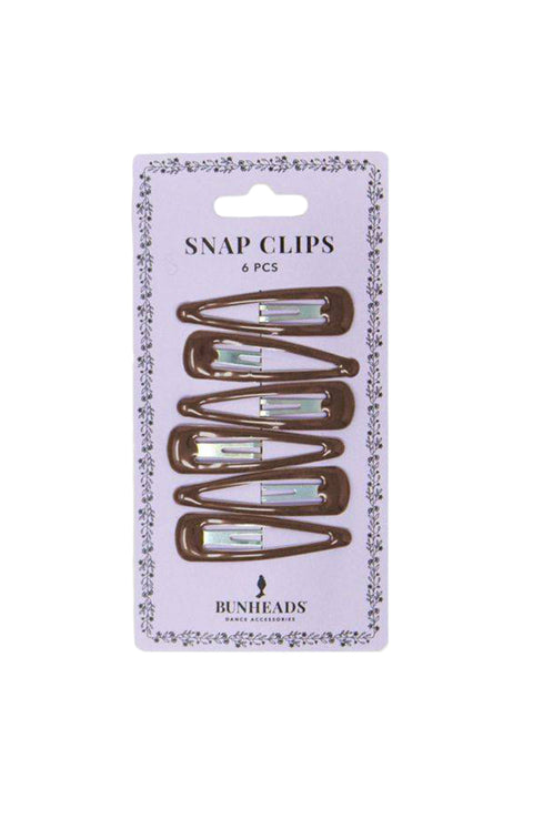 Capezio BH1514 Dark Brown Snap Clips
