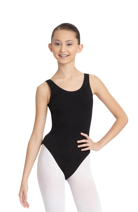 Capezio CC200 Adult Black Jazz Leg Tank Bodysuit