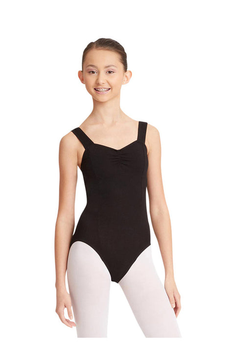 Capezio CC202C BLK Pinch Front Tank Bodysuit
