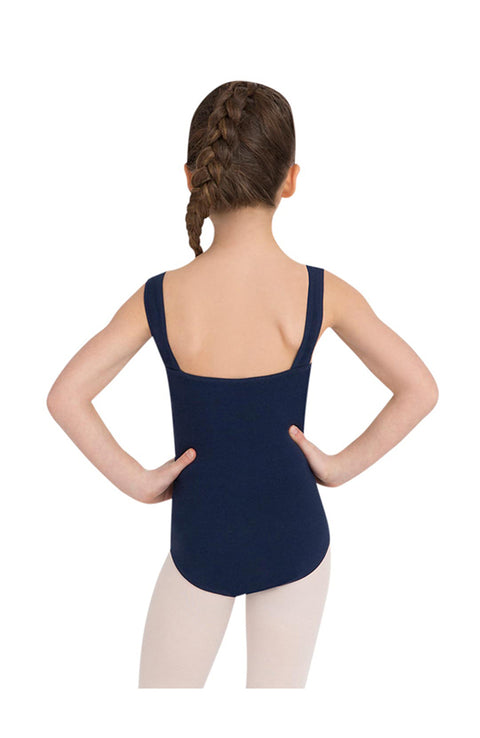 Capezio CC202C BLK Pinch Front Tank Bodysuit Back