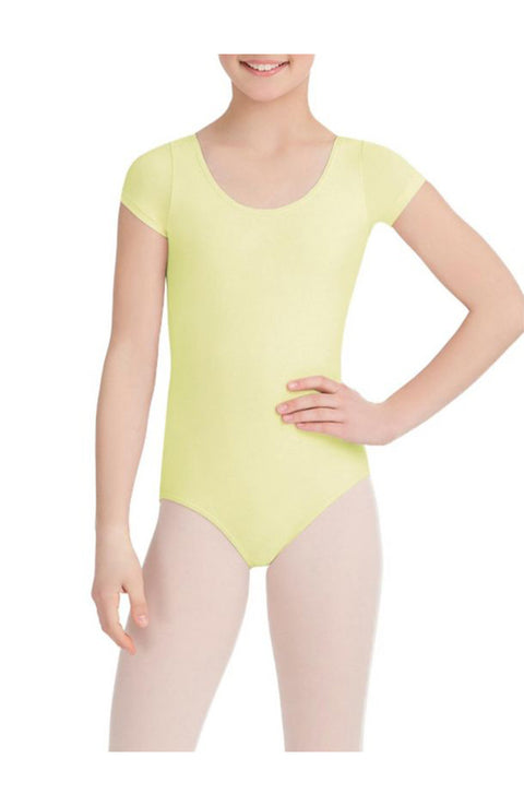 Capezio CC400/C-Cotton Classic Short Sleeve Bodysuit Butter