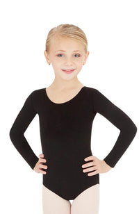 Capezio CC450C Child Black Long Sleeve Bodysuit