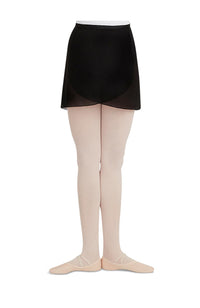 Capezio N272 Georgette Wrap Ballet Skirt Black