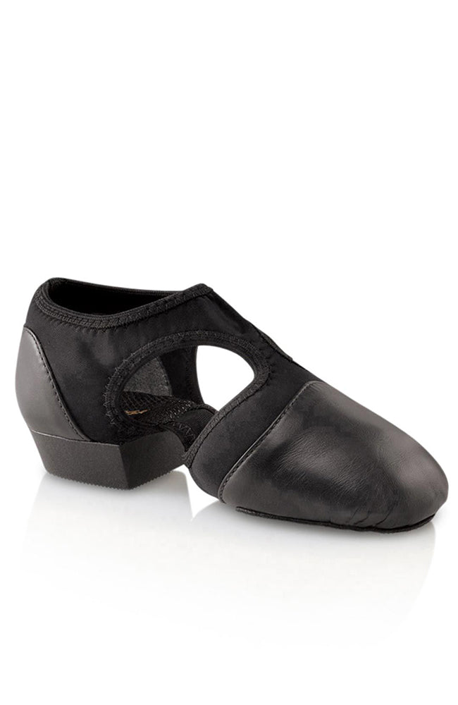 Capezio PP323 Adult Black Leather Pedini Femme Jazz Shoes