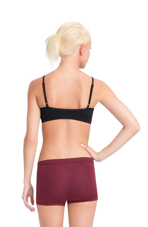 Capezio TB102 Adult Black Adjustable Camisole Strap Bra Top