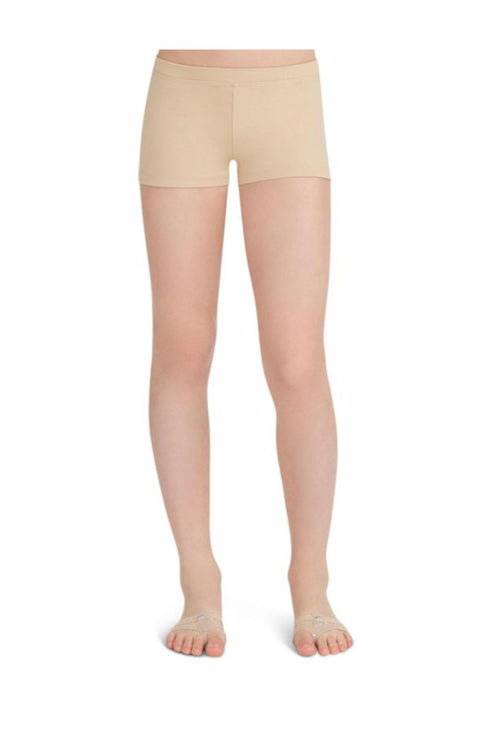 Capezio TB113C Child Low Rise Boy Cut Nude Shorts