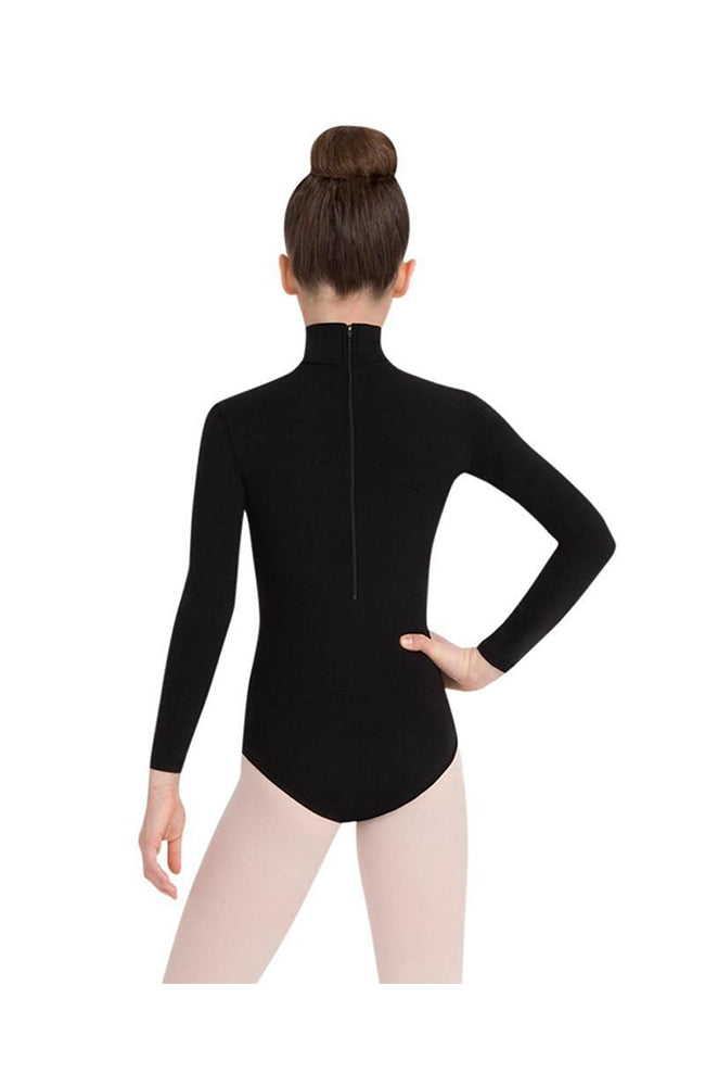 Black Short Sleeve Turtle Neck Bodysuit | PANTEE | SilkFred US