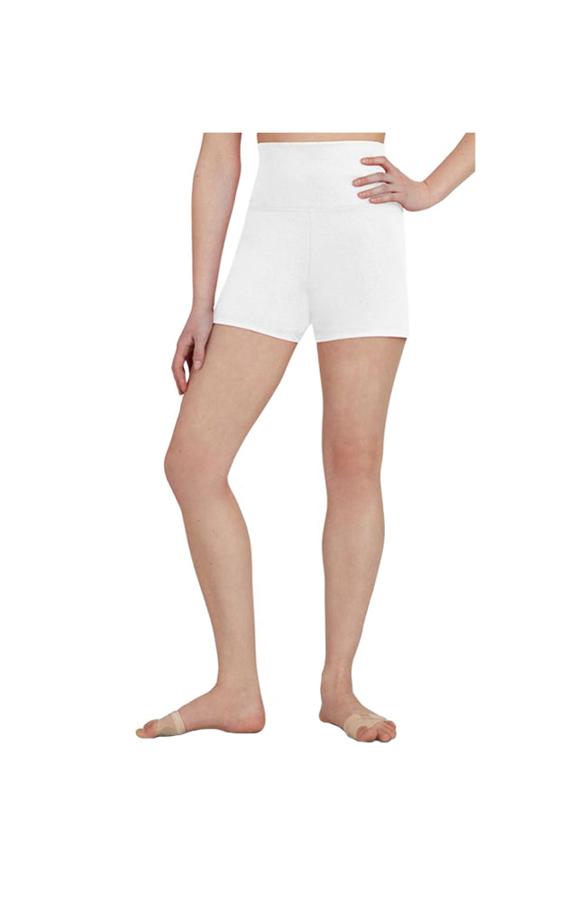 Capezio TB131 High Waisted Shorts White
