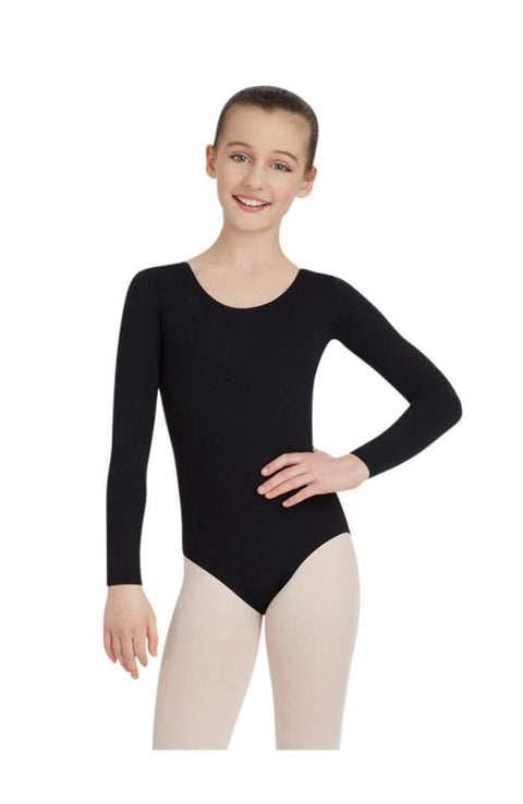 Capezio TB134C Long Sleeve Leotard Black
