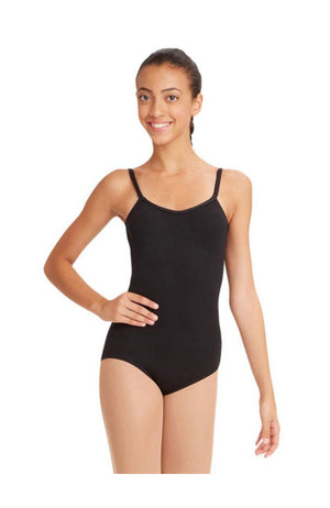 Capezio TB1420C Camisole Bodysuit with Adjustable Straps Ballet Black