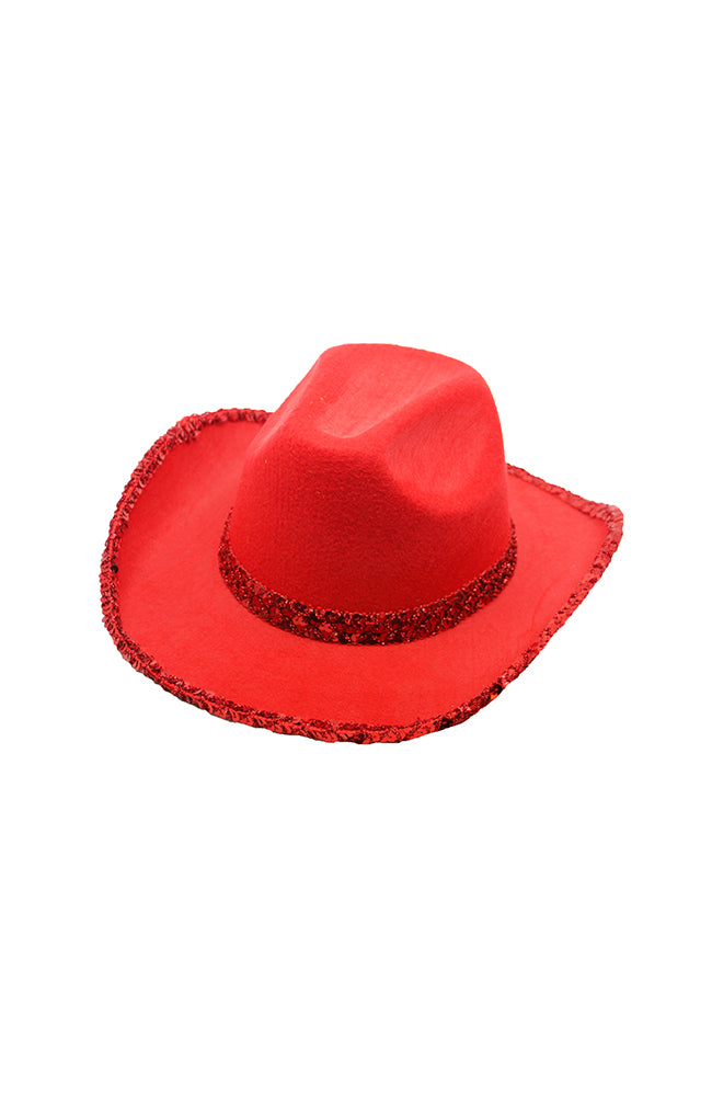 Dancewear 21156 Sequin Trim Cowboy Hat