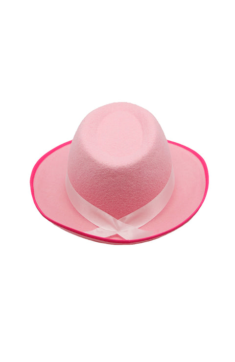 Dancewear 78440 Felt Fedora Pink Back
