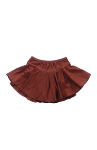 Dancewear E161 Copper Ruffle Skate Skirt