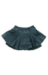 Dancewear E161 Hunter Green Ruffle Skate Skirt