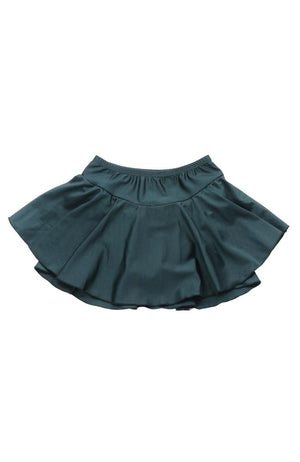 Dancewear E161 Hunter Green Ruffle Skate Skirt