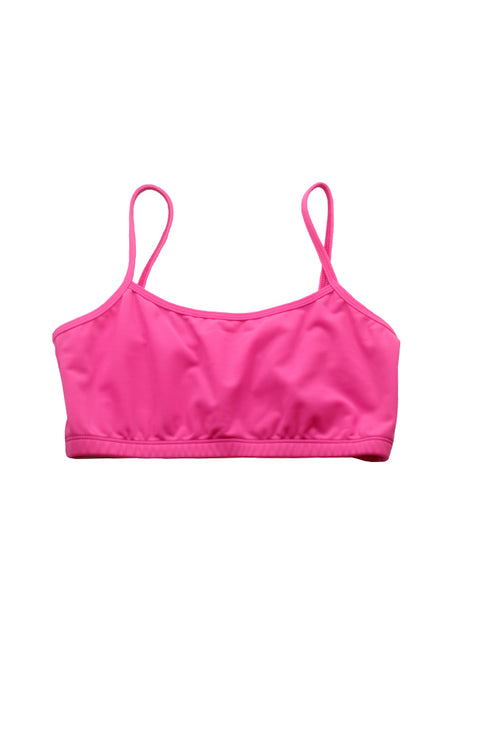 Danshuz 155A Adult Solid Bra Top Brigh Pink