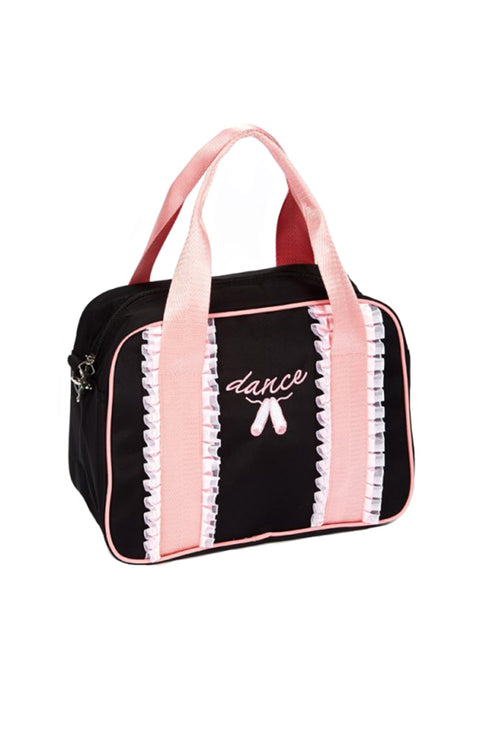Dasha 4906 Frill Ribbon Square Tote Black